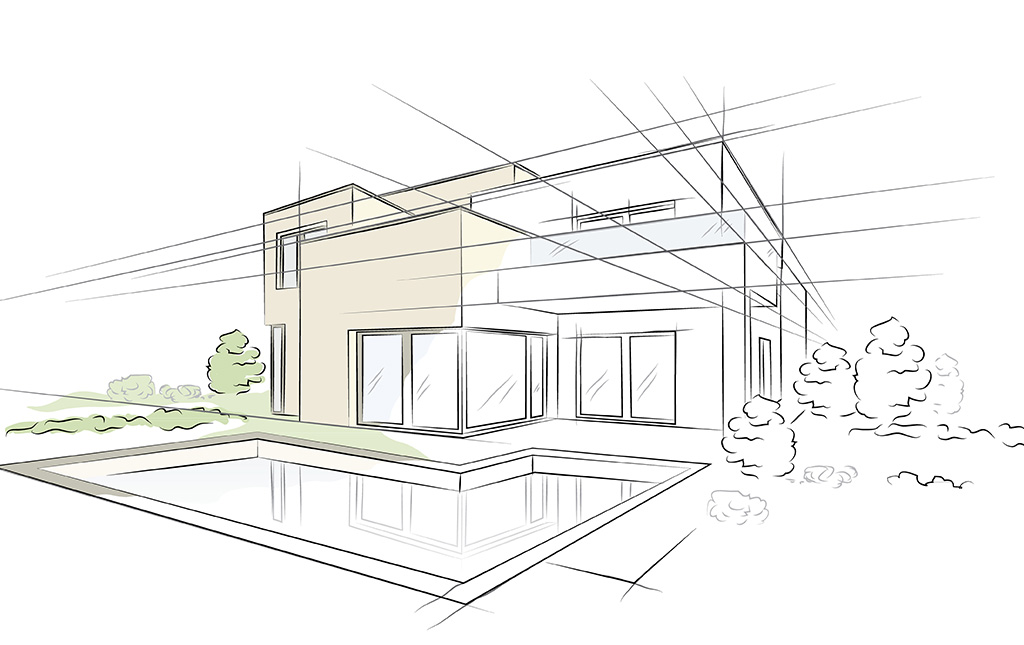 SOC_clarte_strategique Main dessinant un plan architectural sur table